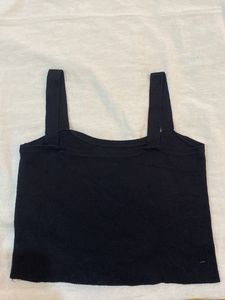 Black crop top