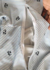 Cute White Stripe Dress: Honey By Pantaloons - S