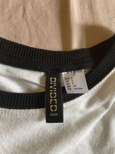 H&amp;M Casual White Graphic Tee