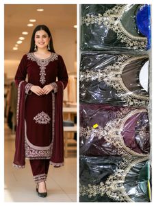 Elegant Velvet Kurta Set