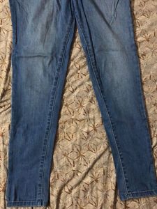 Denim Blue Jeans Hardly Worn Good Condition