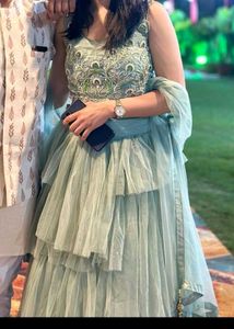 sea Green Lehenga Choli Set