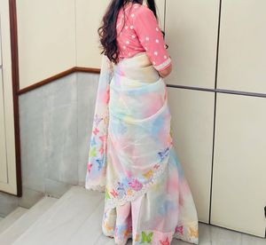Butterfly pure organza Saree