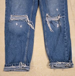 Light Blue Washed Boyfriend Jeans