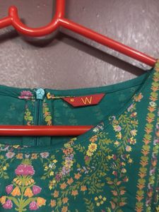 Green Printed Ethnic Jumpsuit