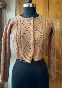 Crop Brown Sweater