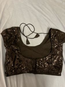 Sequined Sari Blouse