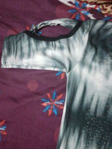 Tie-Dye Embellished Top