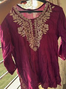 Elegant Embroidered Kurta