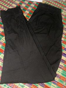 Women Elastic Cotton Straight Cut Pants