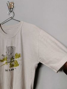 Sri Lanka Print Tshirt Size M With Flaws
