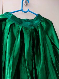 Green &amp; Golden Ethnic long Skirt