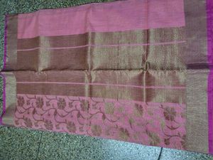 Dhaka Cotton Saree With Kadi Zari Border