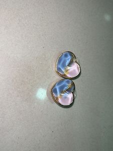 Pastel Heart Stud Earrings