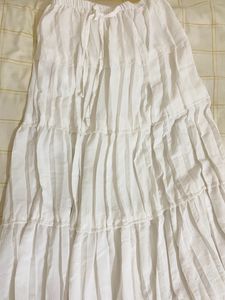 White Long Skirt