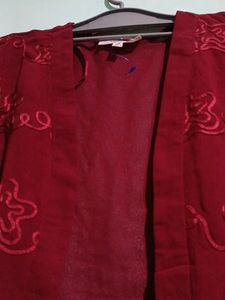 Maroon Georgette  Shrug