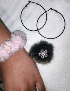 Fuzzy Hair Tie Set