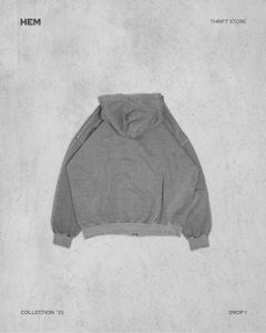 Gray Zip-Up Hoodie