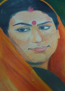 Seeta Mata Pencil Colour Sketch