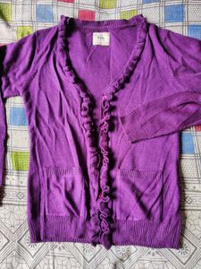 Purple Cardigan