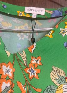 Floral Bell Sleeves Top
