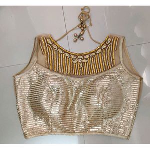 golden blouse