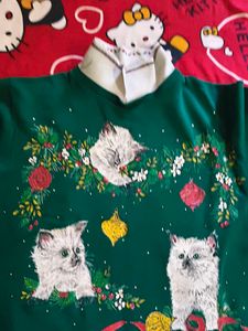Vintage Kitty Full Sleeves T shirt