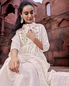 Chikankari Elegant Embroidered Kurta Set
