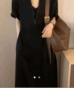 Chic Black Midi Shirt Dress