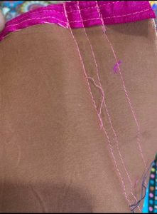 New Contrast Wedding Pattu Saree With Blouse