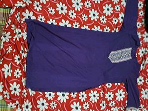 Purple Embroidered Kurti