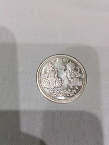 Silver &#34;Om Shri&#34; Coin