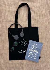 Yoga Design Black Tote Bag