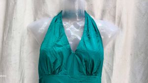 Emerald Green Halter Gown