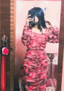 Stylish Tie-Dye Bodycon Dress