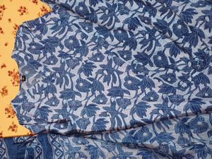 Blue Floral Kurta Set