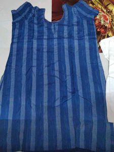Blue Striped Tunic Top