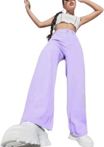 Lavender Stright Fit Pants