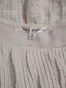 Max Studio White Sleeveless Top