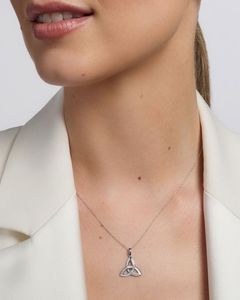 Irish Real Silver Celtic Tree of Life Necklace