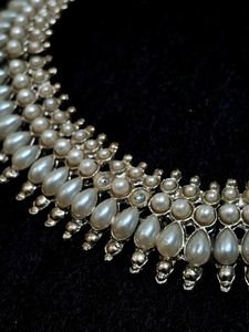 Pearl And Silver Colour Short Necklace 🥰🎀✨️