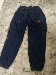 Stylish Denim Cargo Pants