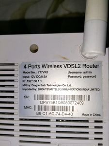 Airtel Broadband Postpaid Adaptor And Receiver.