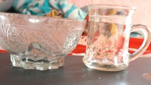 1+1 FREEE !! GLASS BOWL AND CUP