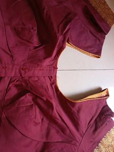Kanjivaram Art Silk Blouse Stitched But Never Used