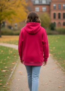 Pink Button-Up Hoodie