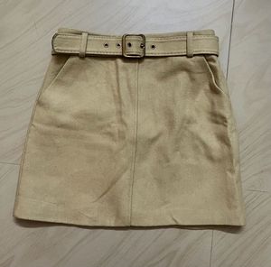 Belted Mini Skirt
