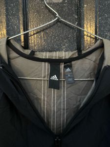 Adidas Windproof Hooded Sports Jacket – Black | Si