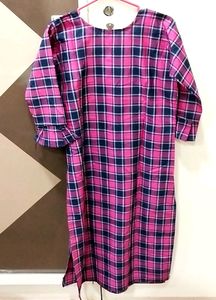 Checked Brand New Kurti 💓💜
