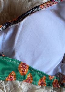 Patterned padded Bikini Top